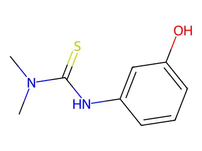 Thiourea, N'-(3-hydroxyphenyl)-N,N-dimethyl- structure