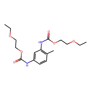 Bis(2-ethoxyethyl) (4-methyl-1,3-phenylene)biscarbamate structure