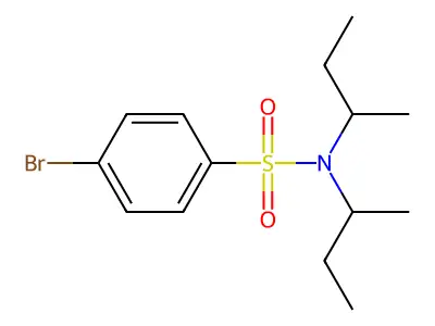 4-bromo-N,N-di(butan-2-yl)benzenesulfonamide structure