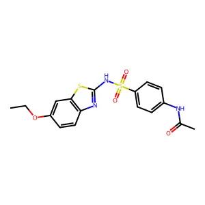 N-[4-(6-Ethoxy-benzothiazol-2-ylsulfamoyl)-phenyl]-acetamide structure
