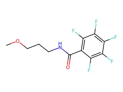 2,3,4,5,6-pentafluoro-N-(3-methoxypropyl)benzamide structure