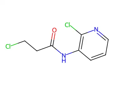 3-chloro-N-(2-chloropyridin-3-yl)propanamide structure