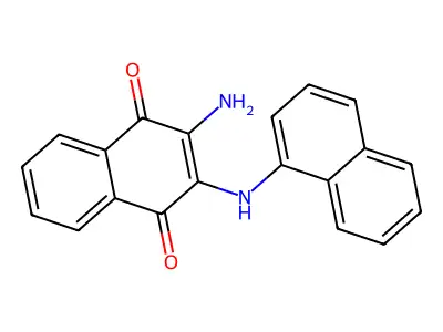 2-Amino-3-(naphthalen-1-ylamino)naphthalene-1,4-dione structure