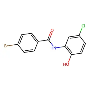 4-bromo-N-(5-chloro-2-hydroxyphenyl)benzamide structure