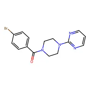 2-[4-(4-Bromobenzoyl)-1-piperazinyl]pyrimidine structure