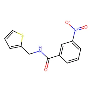 3-nitro-N-(thiophen-2-ylmethyl)benzamide structure