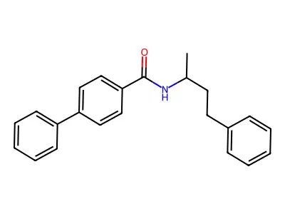 N-(4-phenylbutan-2-yl)biphenyl-4-carboxamide structure