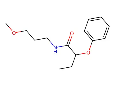 N-(3-methoxypropyl)-2-phenoxybutanamide structure