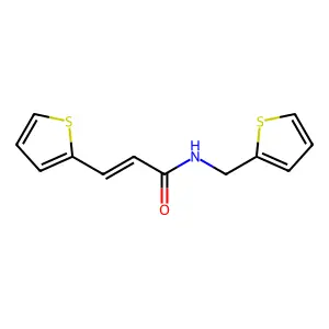 3-(2-噻吩基)-N-(2-噻吩基甲基)丙烯酰胺 structure