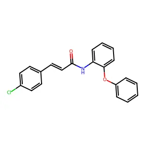 3-(4-chlorophenyl)-N-(2-phenoxyphenyl)prop-2-enamide structure