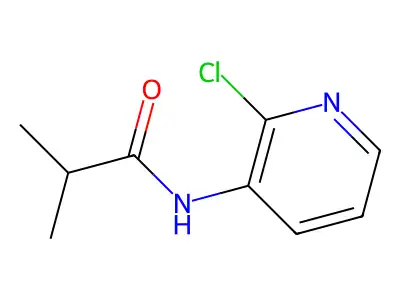 N-(2-Chloro-3-pyridinyl)-2-methylpropanamide structure