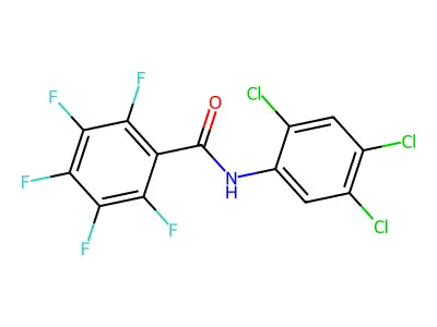 2,3,4,5,6-pentafluoro-N-(2,4,5-trichlorophenyl)benzamide structure