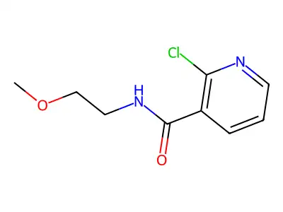2-Chloro-N-(2-methoxyethyl)nicotinamide structure