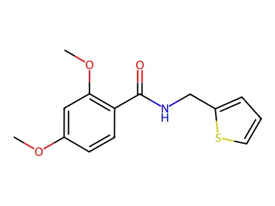 2,4-dimethoxy-N-(2-thienylmethyl)benzamide structure