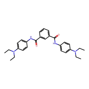 1-N,3-N-bis[4-(diethylamino)phenyl]benzene-1,3-dicarboxamide structure