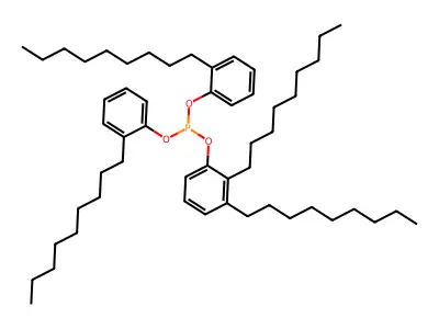 Phosphorous acid, dinonylphenyl bis(nonylphenyl) ester structure