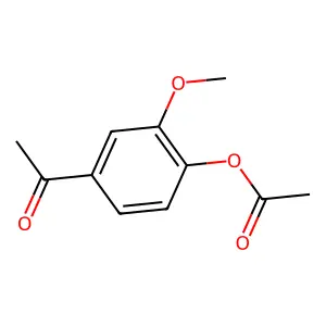 4-Acetyl-2-methoxyphenyl acetate structure