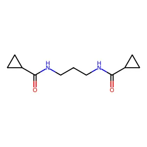 N-[3-(cyclopropanecarbonylamino)propyl]cyclopropanecarboxamide structure