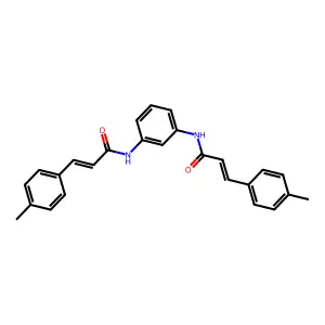 (E)-3-(4-methylphenyl)-N-[3-[[(E)-3-(4-methylphenyl)prop-2-enoyl]amino]phenyl]prop-2-enamide structure