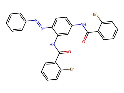 Benzamide, N,N'-[4-(phenylazo)-1,3-phenylene]bis[2-bromo-(9CI) structure