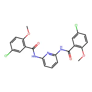 5-chloro-N-[6-[(5-chloro-2-methoxybenzoyl)amino]pyridin-2-yl]-2-methoxybenzamide structure
