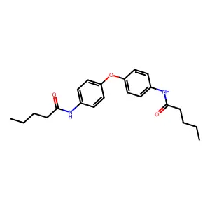 N-[4-[4-(pentanoylamino)phenoxy]phenyl]pentanamide structure