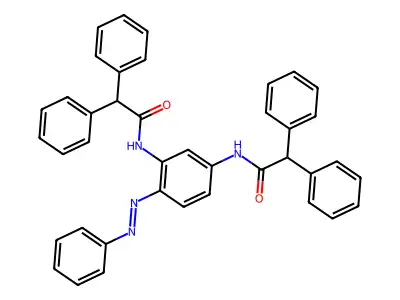 Benzeneacetamide, N,N'-[4-(phenylazo)-1,3-phenylene]bis[alpha-phenyl-(9CI) structure