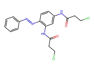 Propanamide, N,N'-[4-(phenylazo)-1,3-phenylene]bis[3-chloro-(9CI) structure