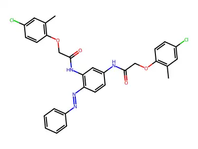 Acetamide, N,N'-[4-(phenylazo)-1,3-phenylene]bis[2-(4-chloro-2-methylphenoxy)- (9CI) structure