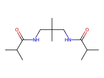 N-[2,2-dimethyl-3-(2-methylpropanoylamino)propyl]-2-methylpropanamide structure