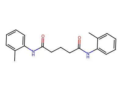 N,N'-bis(2-methylphenyl)pentanediamide structure