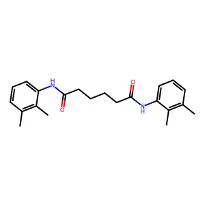 N,N'-bis(2,3-dimethylphenyl)hexanediamide structure