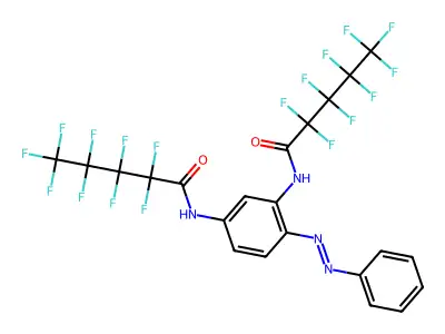 Pentanamide, N,N'-[4-(phenylazo)-1,3-phenylene]bis[2,2,3,3,4,4,5,5,5-nonafluoro-(9CI) structure