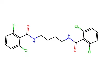 2,6-dichloro-N-[4-[(2,6-dichlorobenzoyl)amino]butyl]benzamide structure
