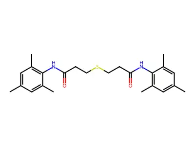 3,3'-SULFANEDIYLBIS(N-MESITYLPROPANAMIDE) structure