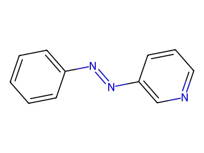 Pyridine, 3-(phenylazo)- structure