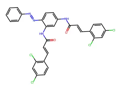 2-Propenamide, N,N'-[4-(phenylazo)-1,3-phenylene]bis[3-(2,4-dichlorophenyl)- (9CI) structure
