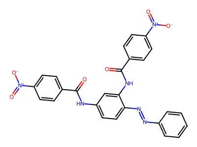 Benzamide, N,N'-[4-(phenylazo)-1,3-phenylene]bis[4-nitro-(9CI) structure