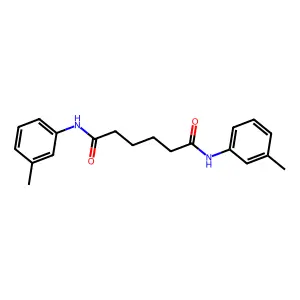 N(1),N(6)-Bis(3-methylphenyl)hexanediamide structure