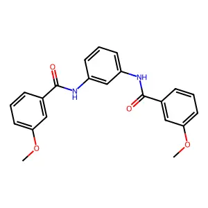 N,N'-1,3-Phenylenebis[3-methoxybenzamide] structure