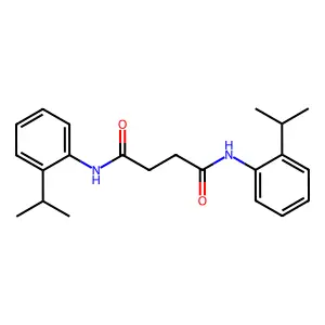 N,N'-bis(2-propan-2-ylphenyl)butanediamide structure