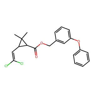 (-)-trans-Permethrin structure