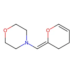 4-(3,4-dihydropyran-2-ylidenemethyl)morpholine structure