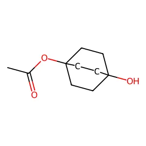 Bicyclo(2.2.2)octane-1,4-diol, monoacetate structure