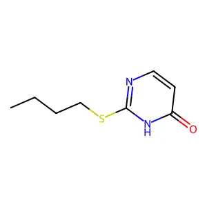 4(1H)-Pyrimidinone, 2-(butylthio)- structure