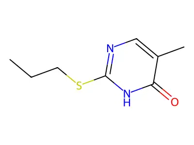 4(1H)-Pyrimidinone, 5-methyl-2-(propylthio)- structure