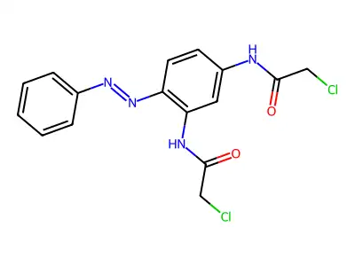 Acetamide, N,N'-[4-(phenylazo)-1,3-phenylene]bis[2-chloro-(9CI) structure
