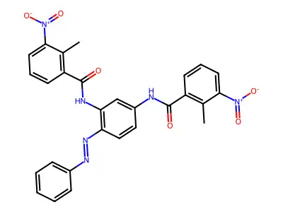Benzamide, N,N'-[4-(phenylazo)-1,3-phenylene]bis[2-methyl-3-nitro-(9CI) structure