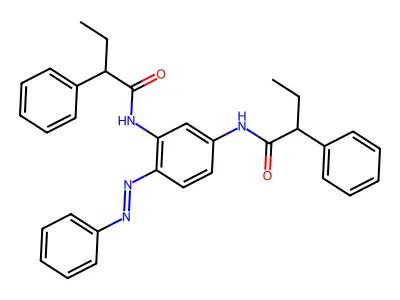 Benzeneacetamide, N,N'-[4-(phenylazo)-1,3-phenylene]bis[alpha-ethyl-(9CI) structure