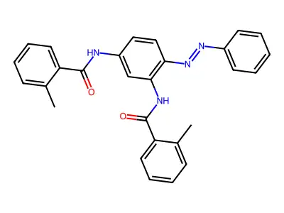 Benzamide, N,N'-[4-(phenylazo)-1,3-phenylene]bis[2-methyl-(9CI) structure
